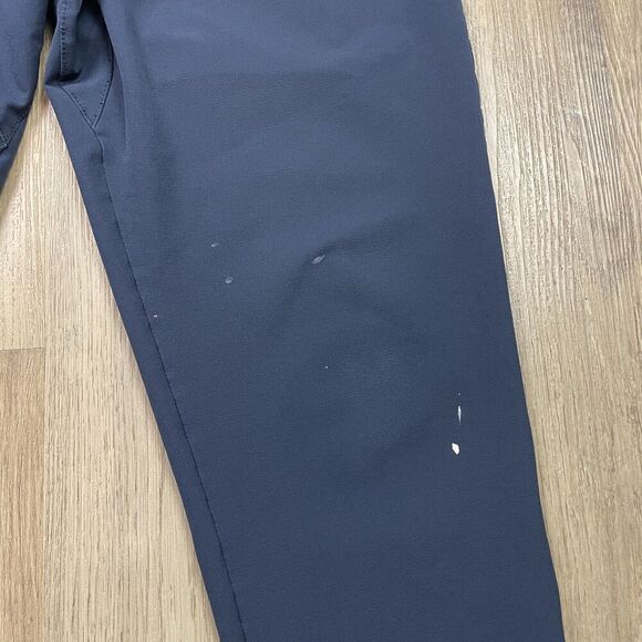 Vuori Jogger Pants Mens Medium Navy Blue Athletic Stretch Drawstring Zip Pockets - Picture 4 of 13